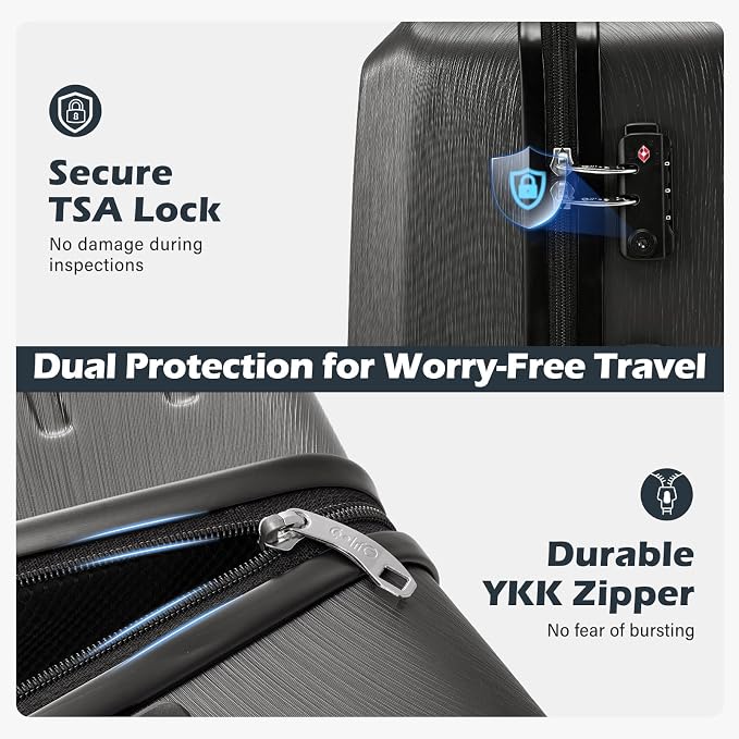 Coolife Luggage Suitcase PC+ABS - Image 3