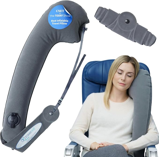TRAVELREST Ultimate Inflatable Travel Neck & Body Pillow by travelrest