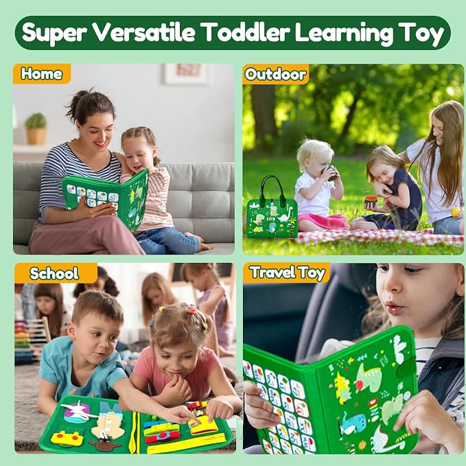 Qizfun Busy Board Book Montessori Toys - Image 4