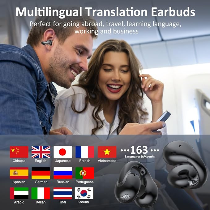 AI Language Translation Earbuds Real Time, IAMJOY Language Translator Earbuds - Image 8