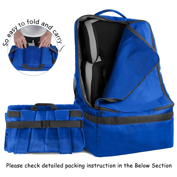 YOREPEK Car Seat Travel Bag, Padded Car Seats Backpack - Image 9