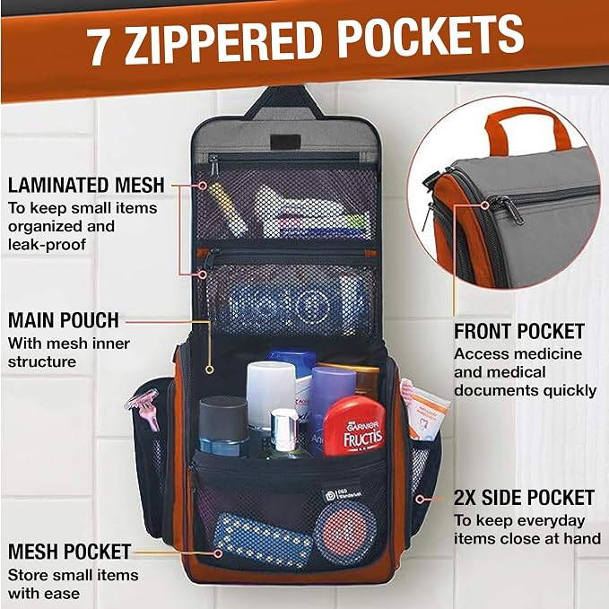 DD D&D Wanderlust D&D Hanging Travel Toiletry Bag - Image 5