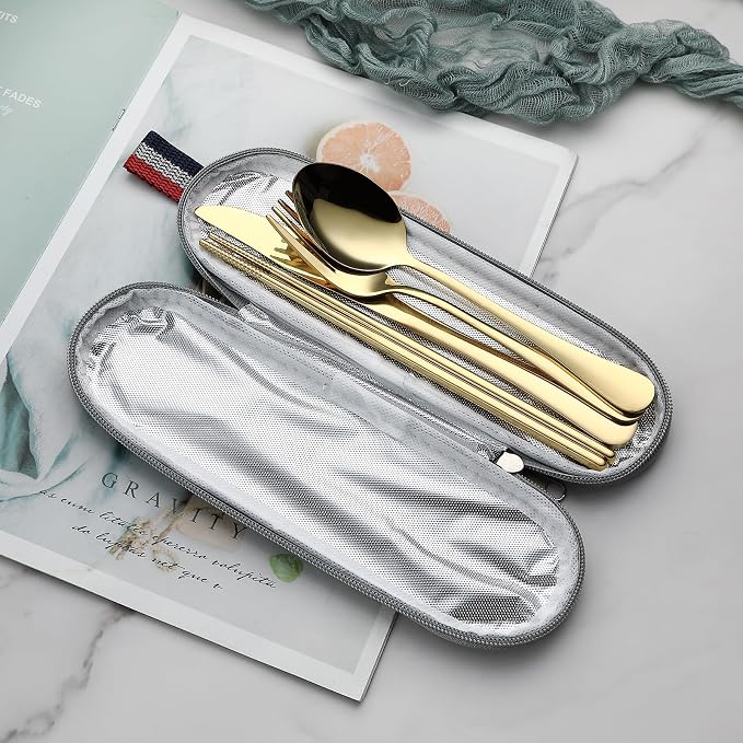 DEVICO Camping Utensils, Portable Travel Utensils - Image 3
