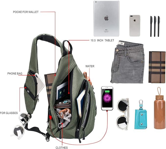 Water-Proof Sling bag/Crossbody Backpack/Shoulder Bag - Image 2