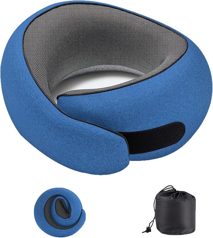 Ergonomic Memory Foam Neck Pillow by Unknown