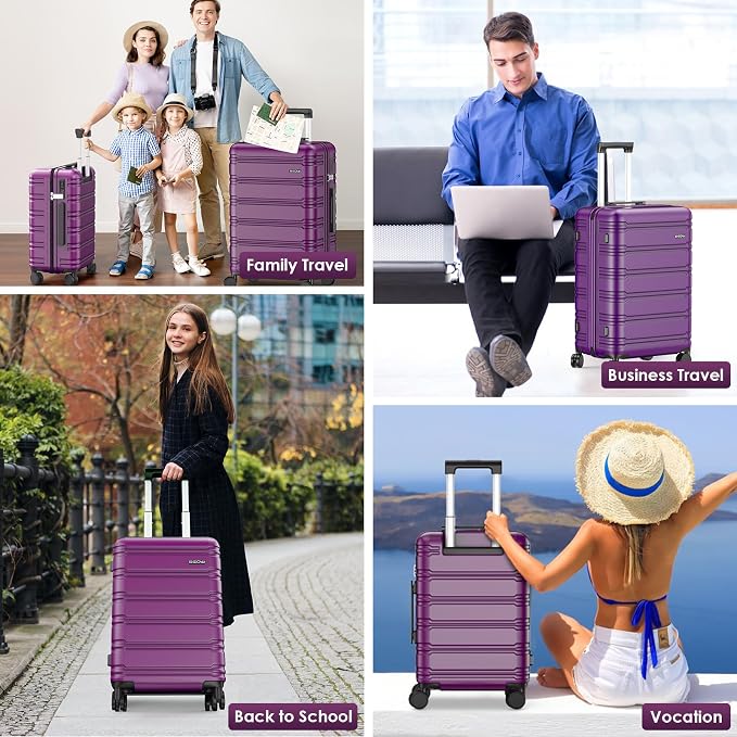 BEOW 3 Piece Luggage Sets For Women - Image 7