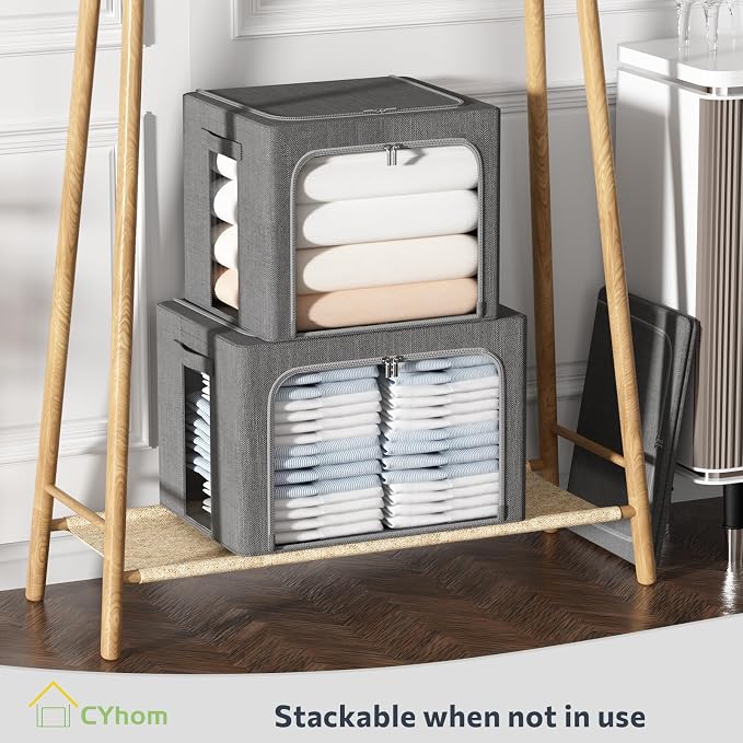 4 Pack Clothes Storage Bins - Image 8