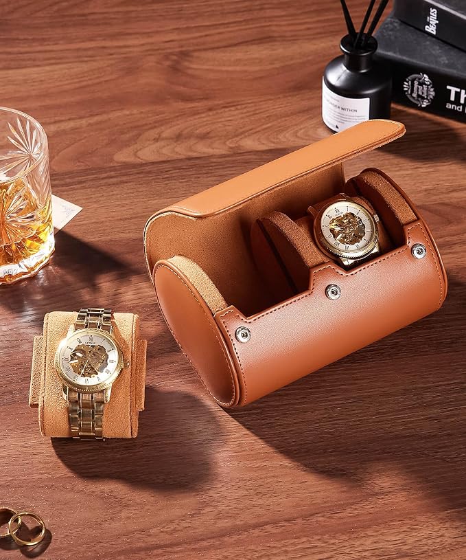 Homde Travel Watch Box Leather: Traveling Case - Image 2