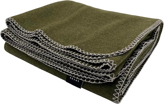 EKTOS 100% Virgin Wool Blanket, Best Camp Bedding, Extra Large by EKTOS