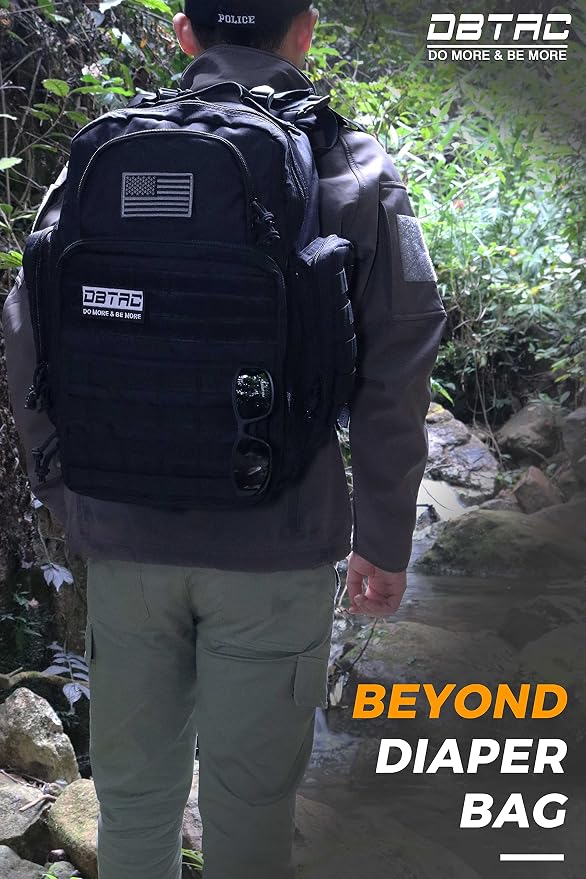 Diaper Bag Backpack for Dad, DBTAC Large Baby Nappy Bag for Men w/Changing Mat - Image 4