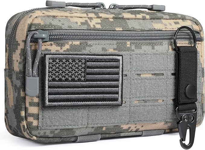 Tactical Molle Admin Pouch Utility Laser Cut EDC Tool Pouch Bag Horizontal by FRTKK