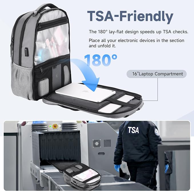 Multipocket TSA Travel Laptop Backpack - Image 4