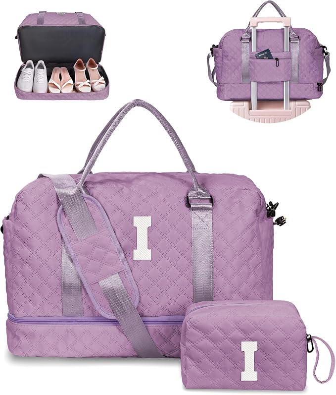 Gifts for Friends-Initial Duffle Bag by Vogewood