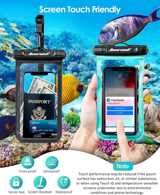 Hiearcool Waterproof Phone Pouch, Waterproof Phone Case - Image 6