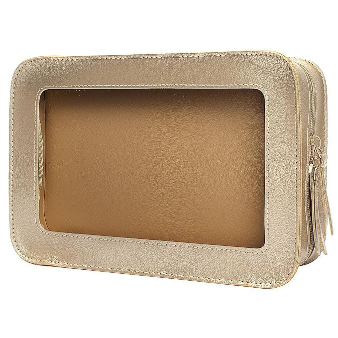 LETGO Clear Makeup Bags, TSA Approved Toiletry Bag by LETGO