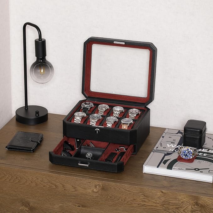 ROTHWELL 8 Slot Leather Watch Box - Image 2
