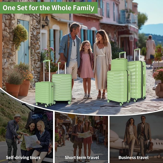 5-Piece Luggage Set, Lightweight ABS+PC Hard Shell Suitcase - Image 9