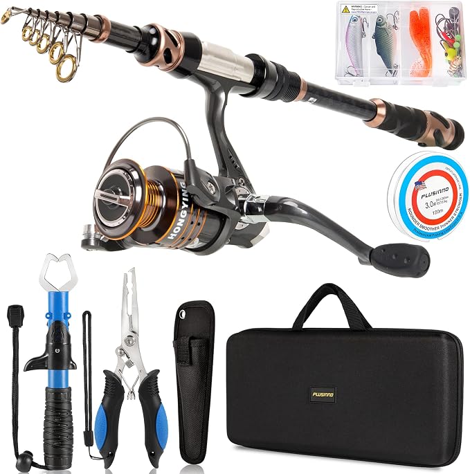 PLUSINNO Fishing Rod and Reel Combos by PLUSINNO