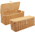 2PCS Cable Management Box, Handmade Rattan Cable Organizer, Open Slots Cords by KANYO-AUTO