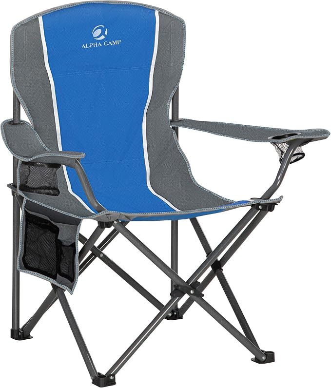 ALPHA CAMP Oversized Camping Folding Chair by ALPHACAMP