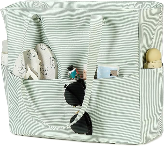 Beach Pool Bags Tote for Women Ladies Large Gym Tote Carry On Bag - Image 8