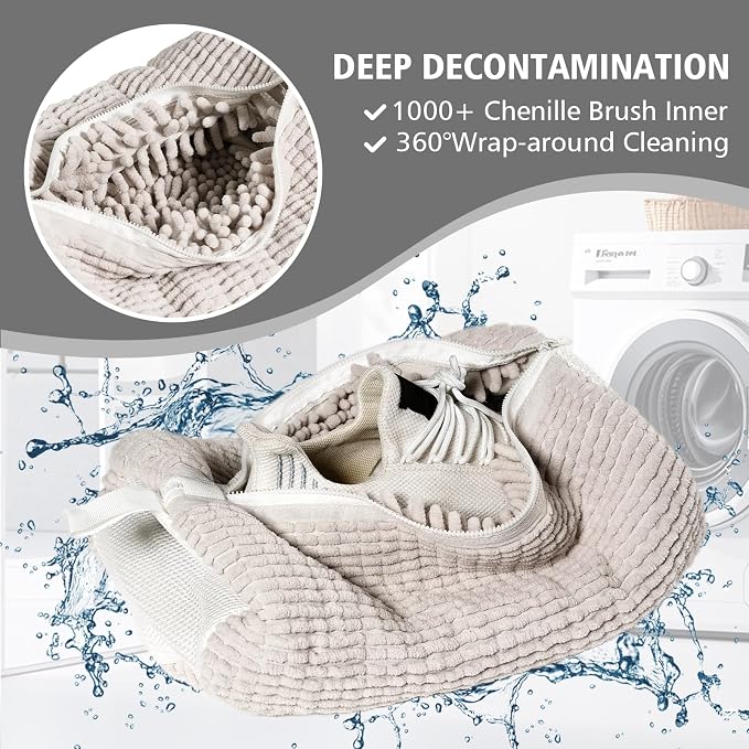 HEAVYWOOD Shoes Bag for Washing Machine Reusable Shoe Cleaning Washing Machine - Image 3