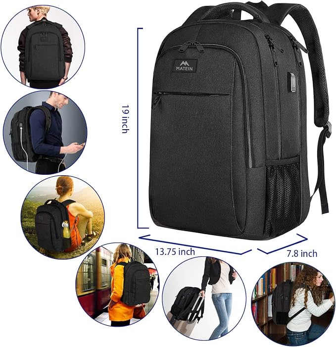MATEIN Extra Large Backpack, 17 Inch Travel Laptop Backpack - Image 7