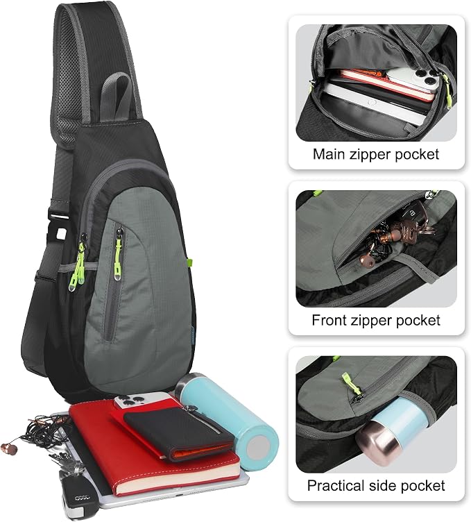 TITECOUGO Small Sling Bag, Lightweight Crossbody Backpack - Image 2