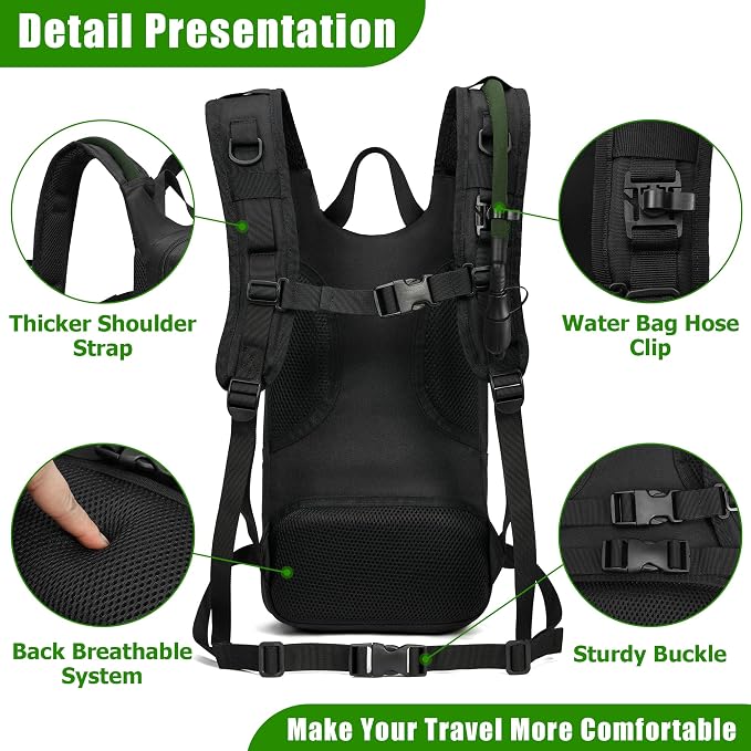 1050D Tactical Hydration Backpack - Image 4