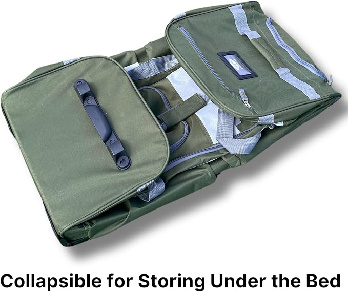 Olympia U.S.A. 22 inch Carry On 8 Pockets Wheeled Rolling Duffel Bag Water - Image 8