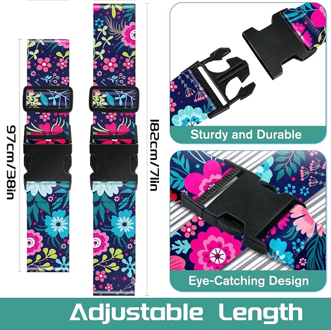Slohif Luggage Straps for Suitcases Travel Belt Accessories Luggage Connector - Image 2