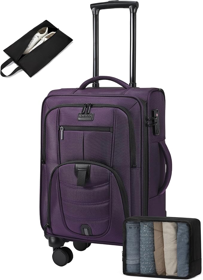 LOVEVOOK Carry On Luggage Airline Approved, Suitcases by LOVEVOOK