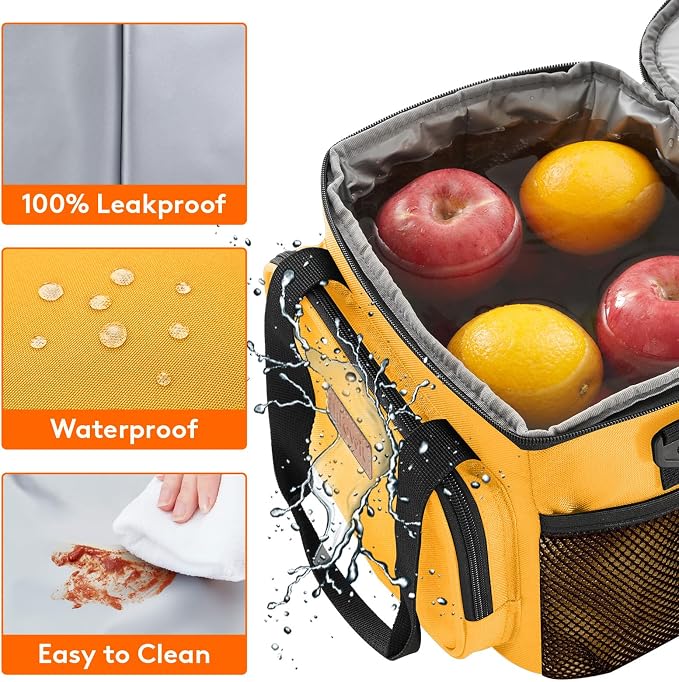 Lifewit Medium Lunch Bag Insulated Lunch Box Soft Cooler Cooling Tote - Image 5