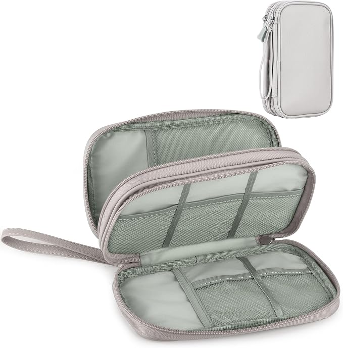Leather Travel Electronic Organizer by Arae