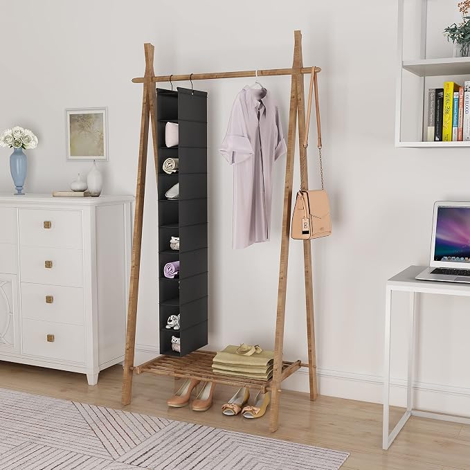 MAX Houser 10-Shelf Hanging Shoe Shelf Organizer, Hanging Shoe Storage - Image 5