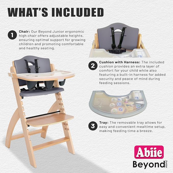 Abiie Beyond Junior Wooden High Chair - Image 3
