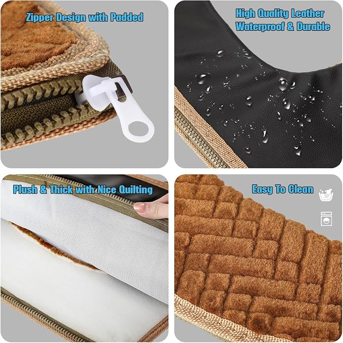 Riakrum 4 Pcs Toilet Seat Covers Pads - Image 3
