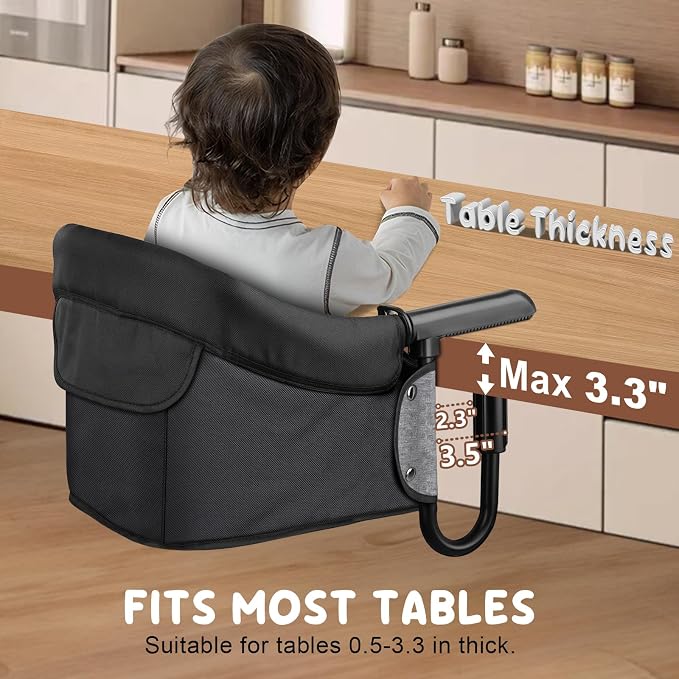 Hook On High Chair for Baby Toddlers, Attach to Fast Table Chairs, Portable - Image 2