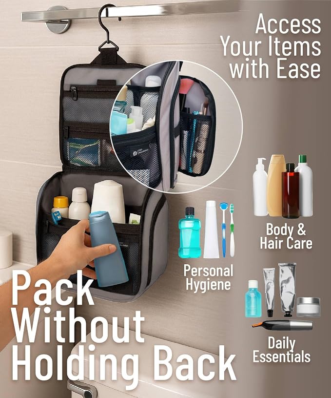 D&D Hanging Travel Toiletry Bag - Image 4