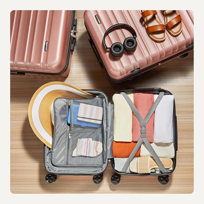 Amazon Basics 3-Piece Set, Hardshell Suitcases - Image 4