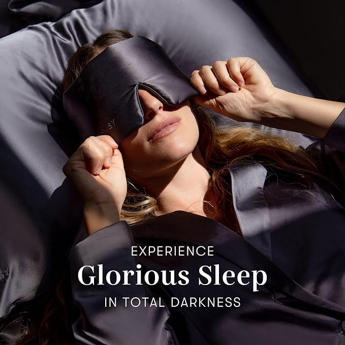 DROWSY Silk Sleep Mask. Face-Hugging, Padded Silk Cocoon - Image 6