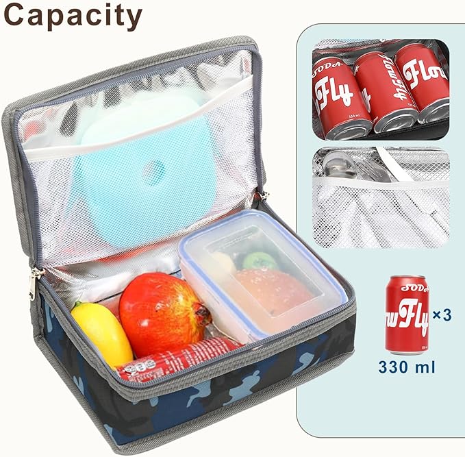 FlowFly Small Insulated Lunch box Portable Soft Bag Mini Cooler Thermal Meal - Image 5