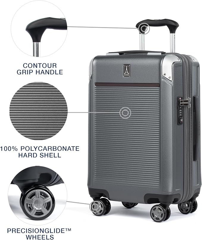 Travelpro Platinum Elite Hardside Expandable Carry on Luggage, 8 Wheel Spinner - Image 2