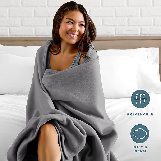 Bare Home Polar Fleece Blanket - Image 3