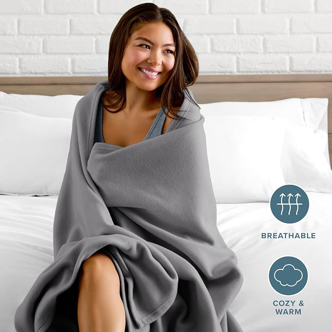 Bare Home Polar Fleece Blanket - Image 3