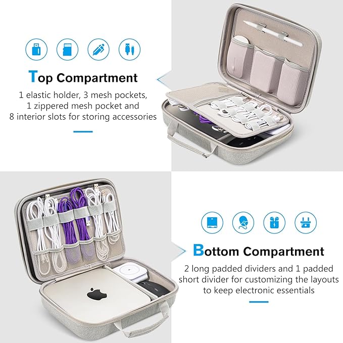 ProCase Hard Travel Electronic Organizer Case - Image 2