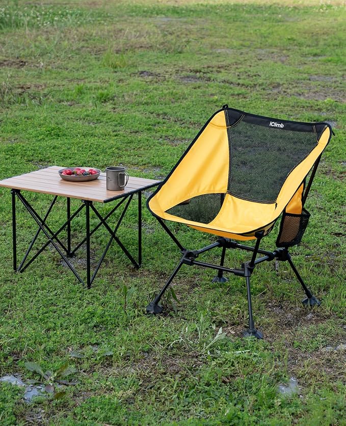 iClimb Ultralight Compact Camping Folding Beach Chair - Image 2