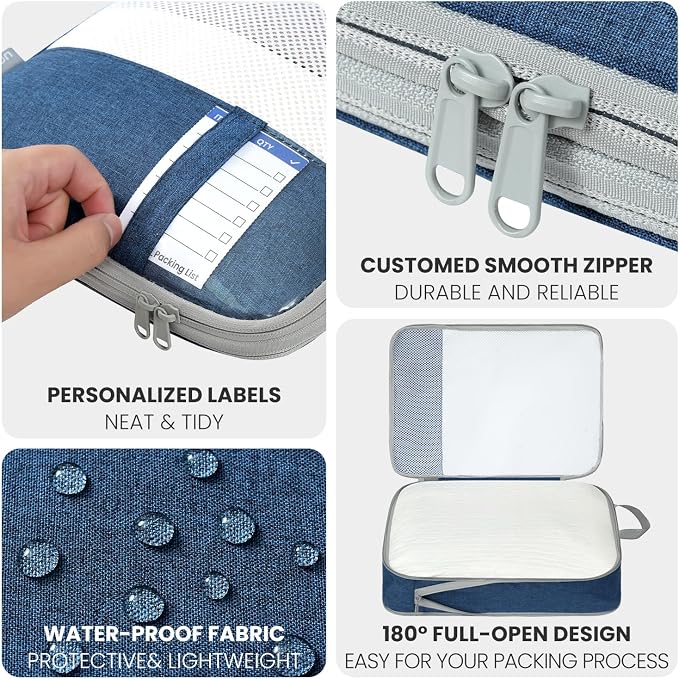 8 Set/6 Set/4 Set Compression Packing Cubes - Image 4