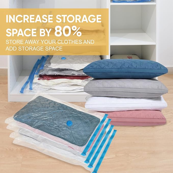 10 Medium Vaccum Storage Bags, Space Saver Vacuum Storage Bags Medium, Space - Image 2