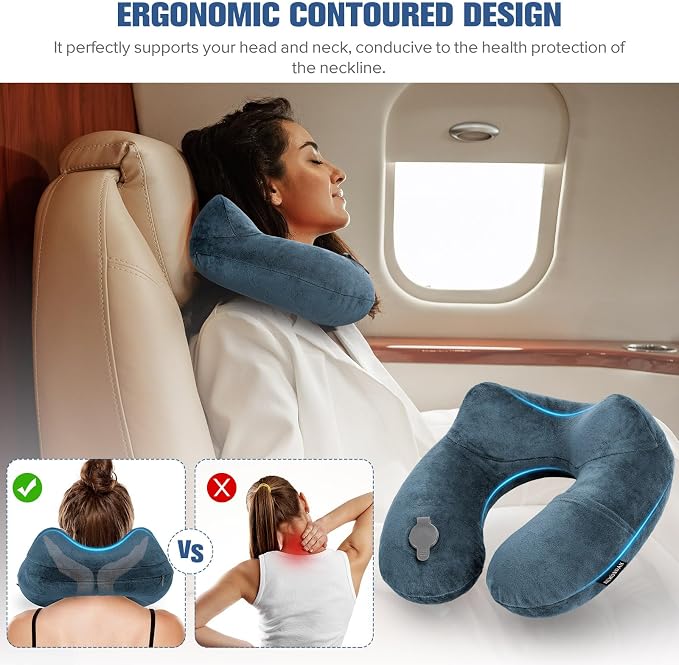 Rewondah Inflatable Travel Pillow - Image 2